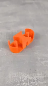 Orange paraffin wax holder yarn lubricator attachment