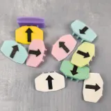 Mixed colour needle markers for Brother knitting machines