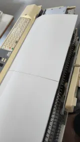 Segmented magnetic needle bed cover fitted on a Brother 3GG machine