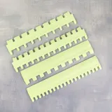 Set of 4 lime green needle selector rulers for 5mm knitting machines