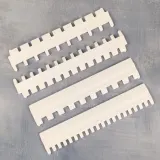 Set of 4 white needle selector rulers for 3gg bulky knitting machines