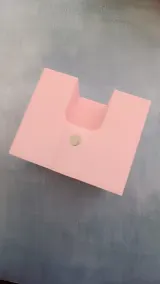 Pink tool organizer with custom clamp slot